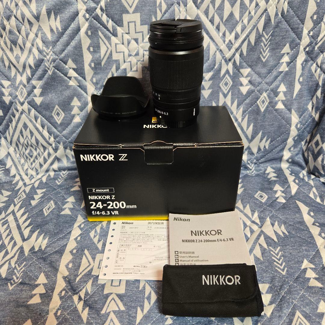 NIKKOR Z 24-200mm f/4-6.3 VR フィルター付 ２年保証