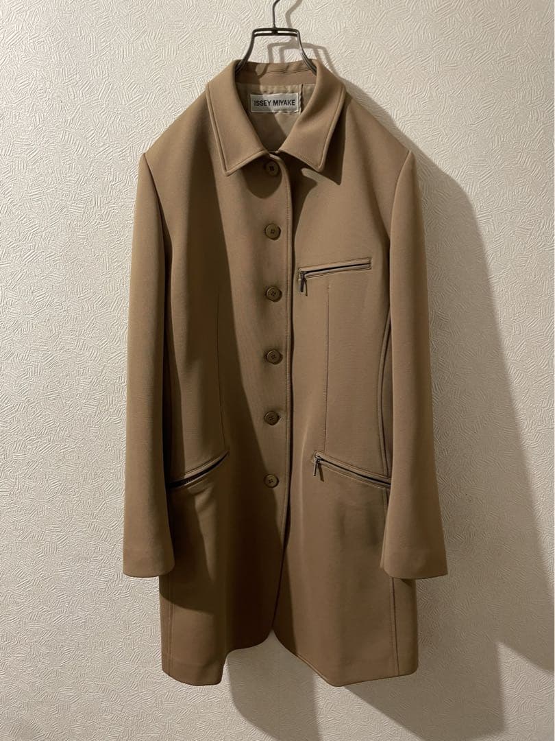 ISSEY MIYAKE ジャージー チェスター コート / イッセイミヤケ