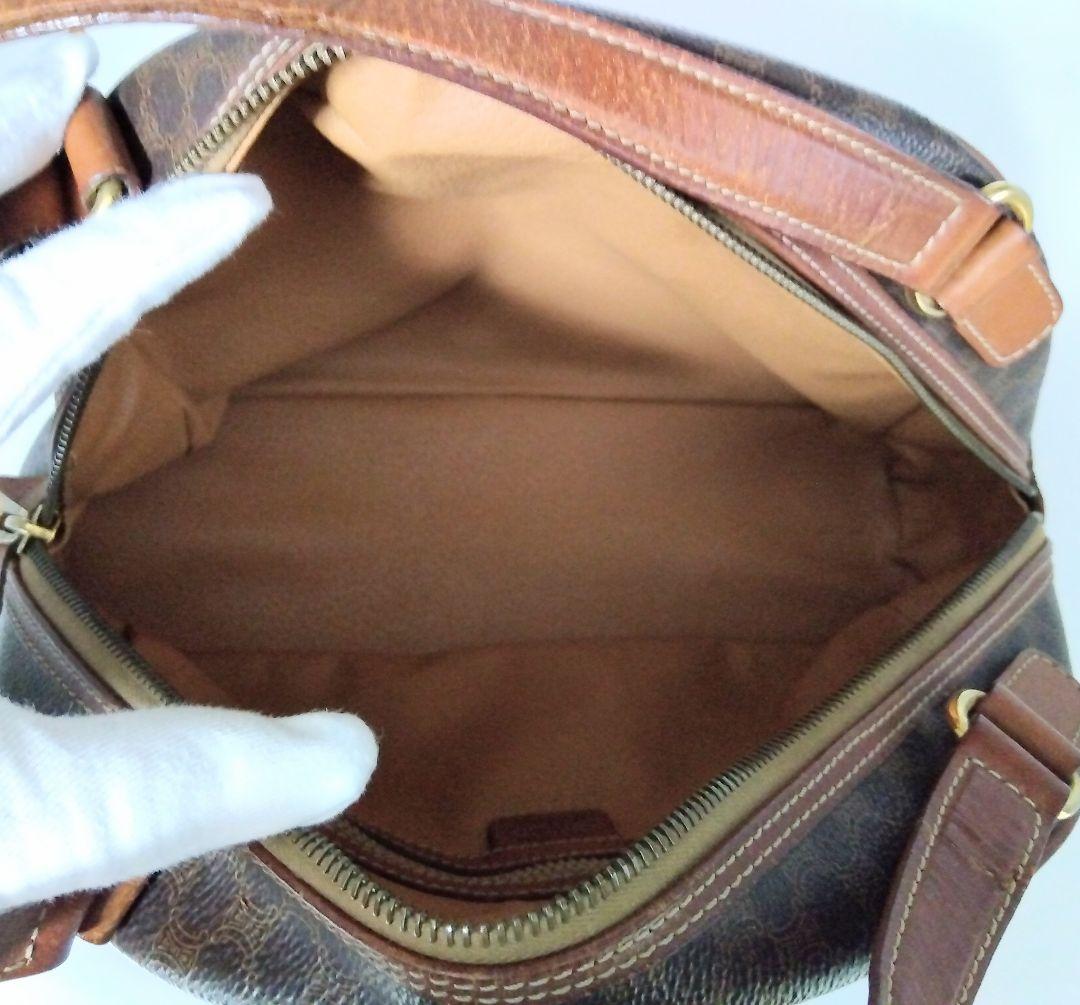 APD03 セリーヌ マカダム ハンドバッグ トリオンフ ゴールド金具