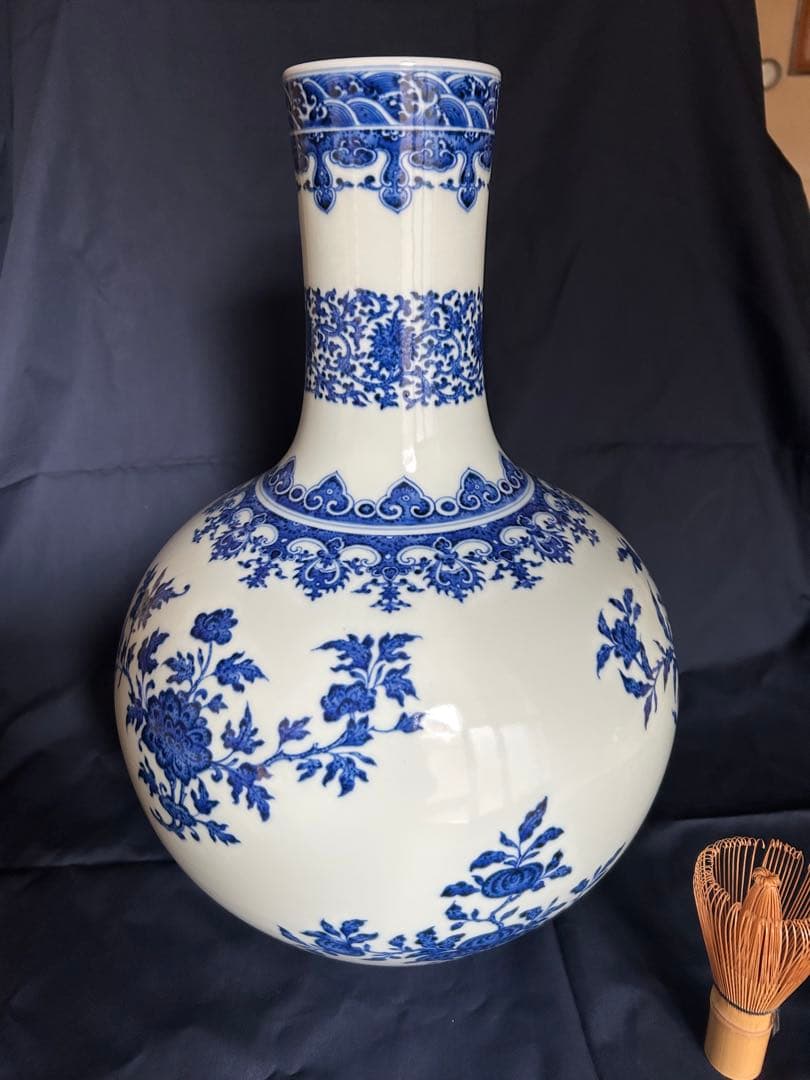 ○ 清代　雍正年製　花器　時代物　中国美術