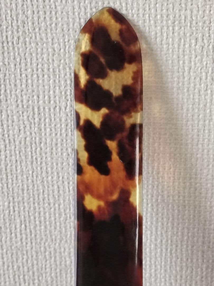 本鼈甲 ペーパーナイフ 螺鈿 装飾 細工 象 魚 べっ甲 象 魚