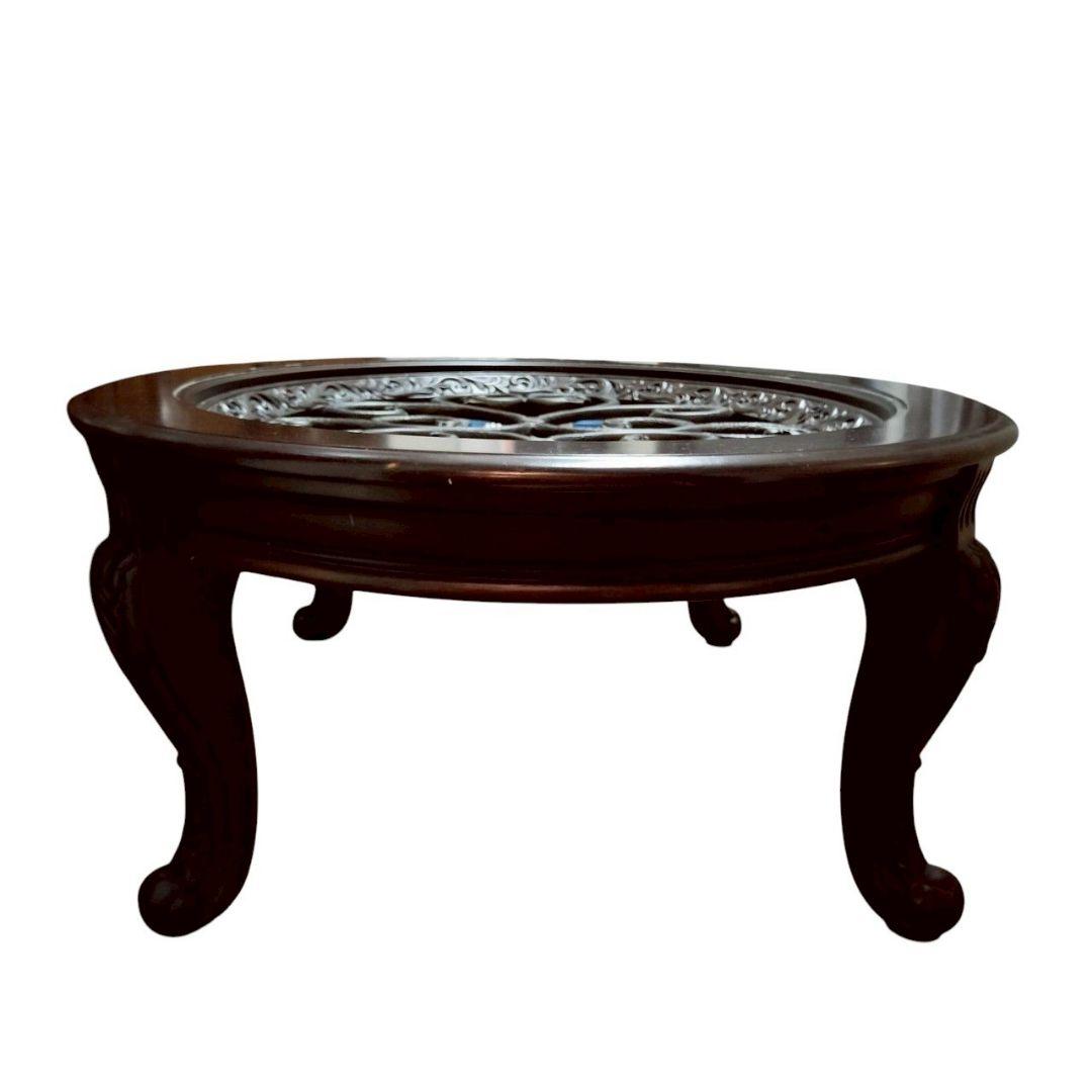 アシュレイ Ashley アンティーク ガラステーブル 家具