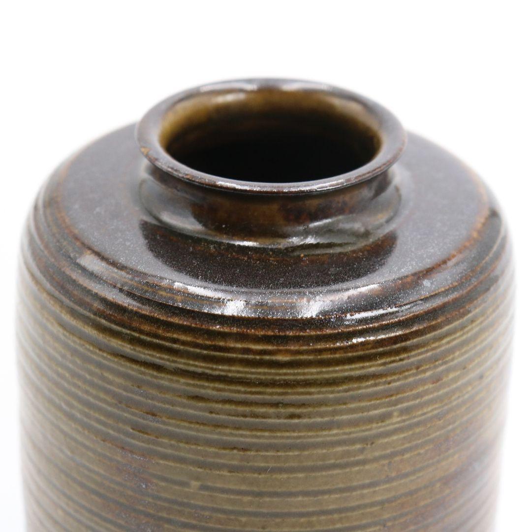 渡辺伸治作 大名物 円乗坊肩衝写 茶入 茶道具 仕覆 共箱　C384　Z1