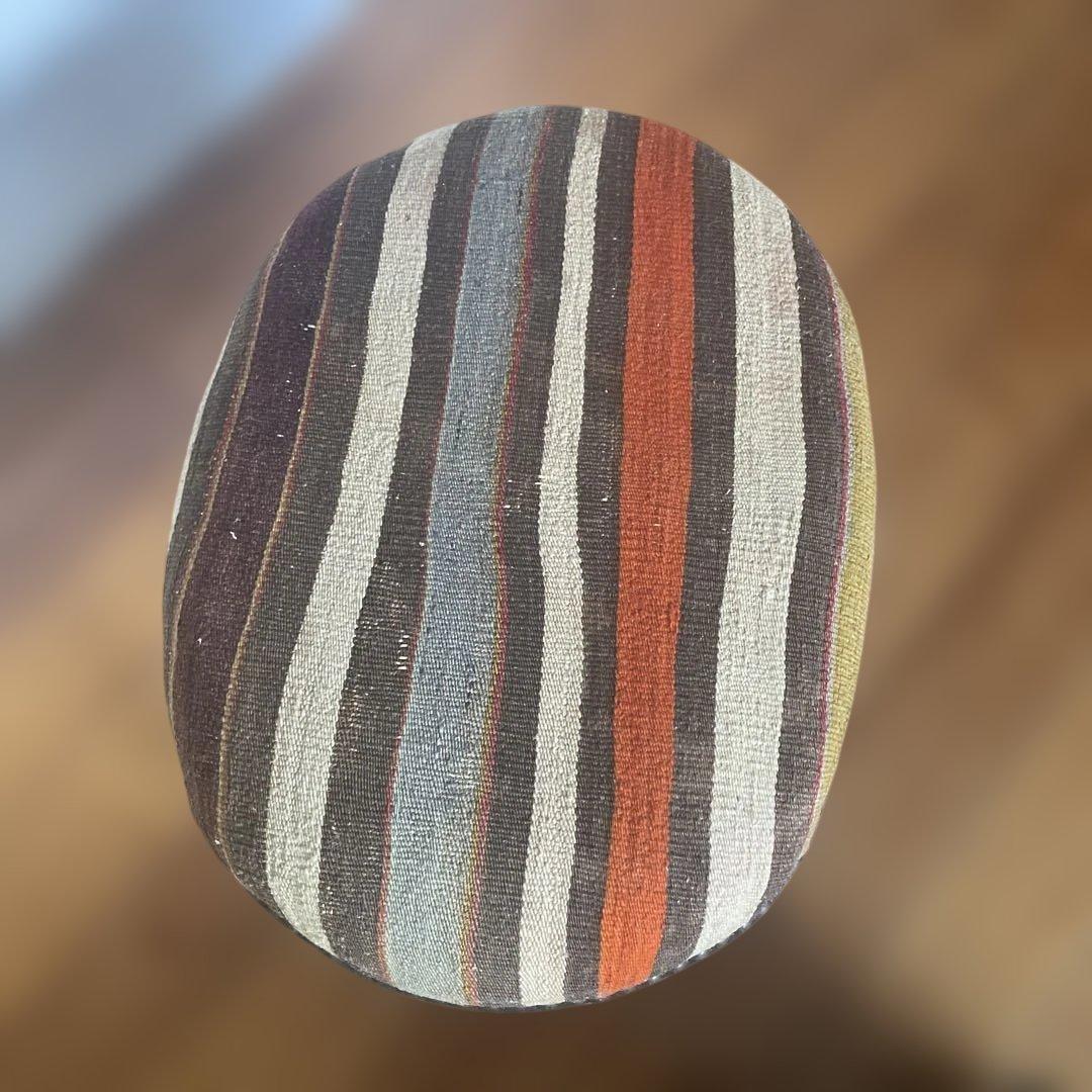 オールドキリムベンチスツール　椅子　昭和ヴィンテージ