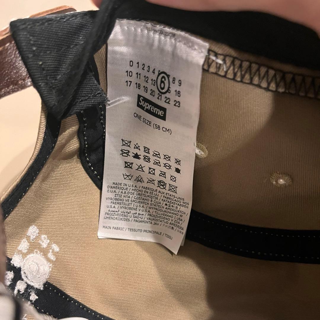 【新品未使用タグ付】Supreme × MM6 ホワイト キャップ
