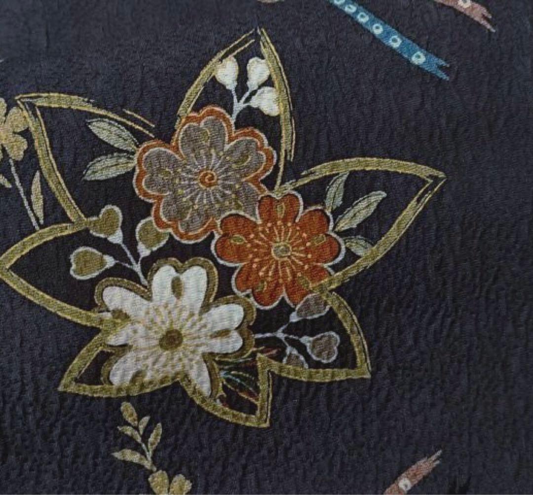 正絹訪問着　吉祥楓花文　暈し染め　金彩　⑨( 留袖、紬、袋帯なども出品)