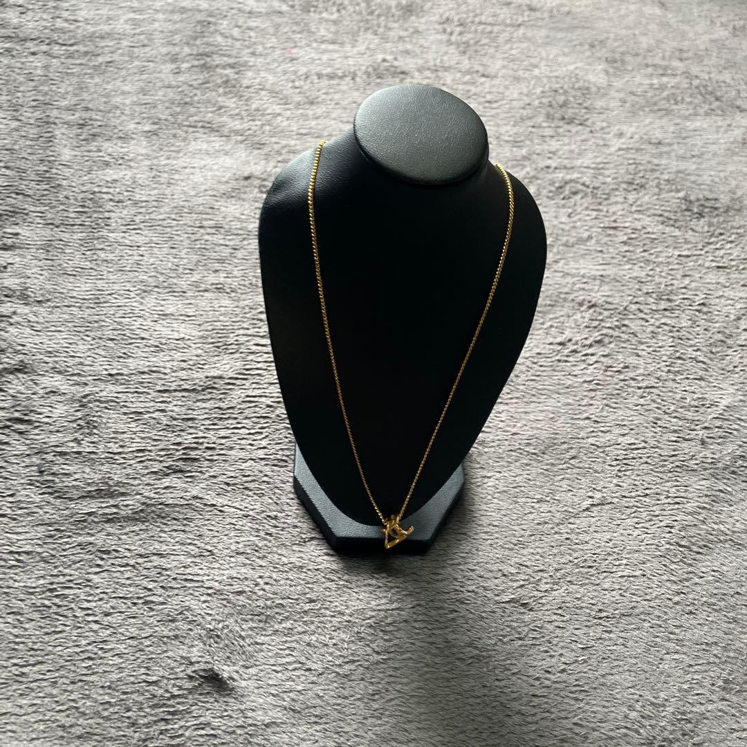 サンローラン　ネックレス　YSL カサンドラ　ロゴ　イブサンローラン