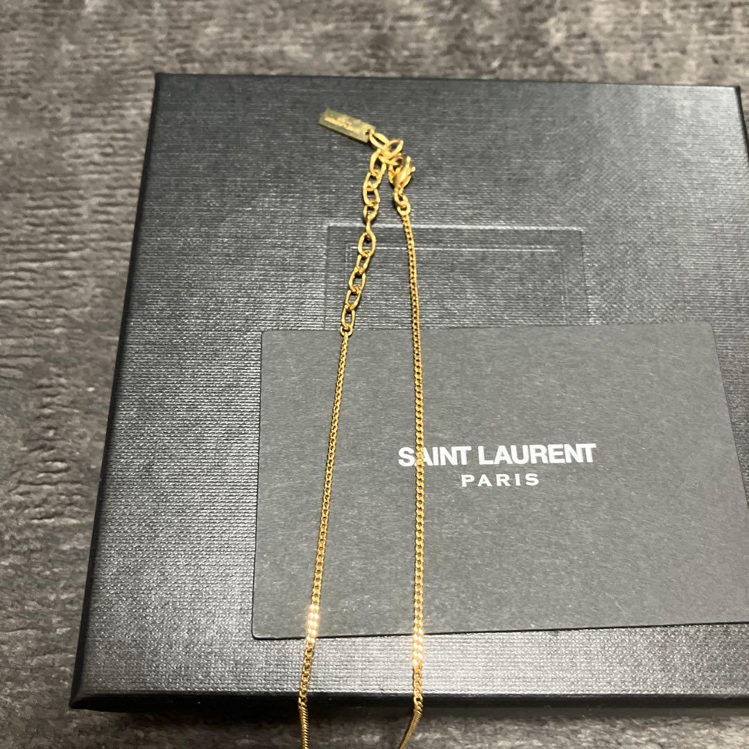 サンローラン　ネックレス　YSL カサンドラ　ロゴ　イブサンローラン