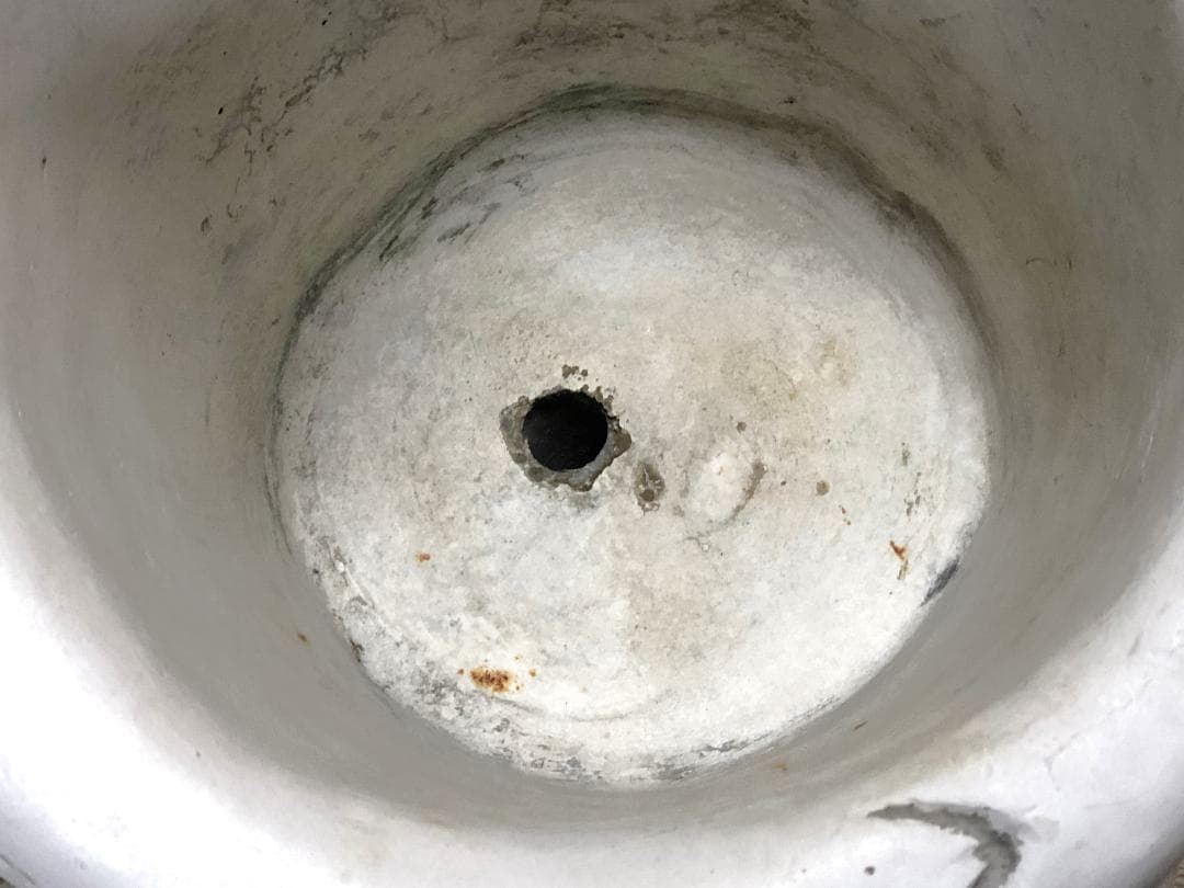 【 木の葉髪河童 石膏鉢 】　大正時代　カッパ/このはがみかっぱ