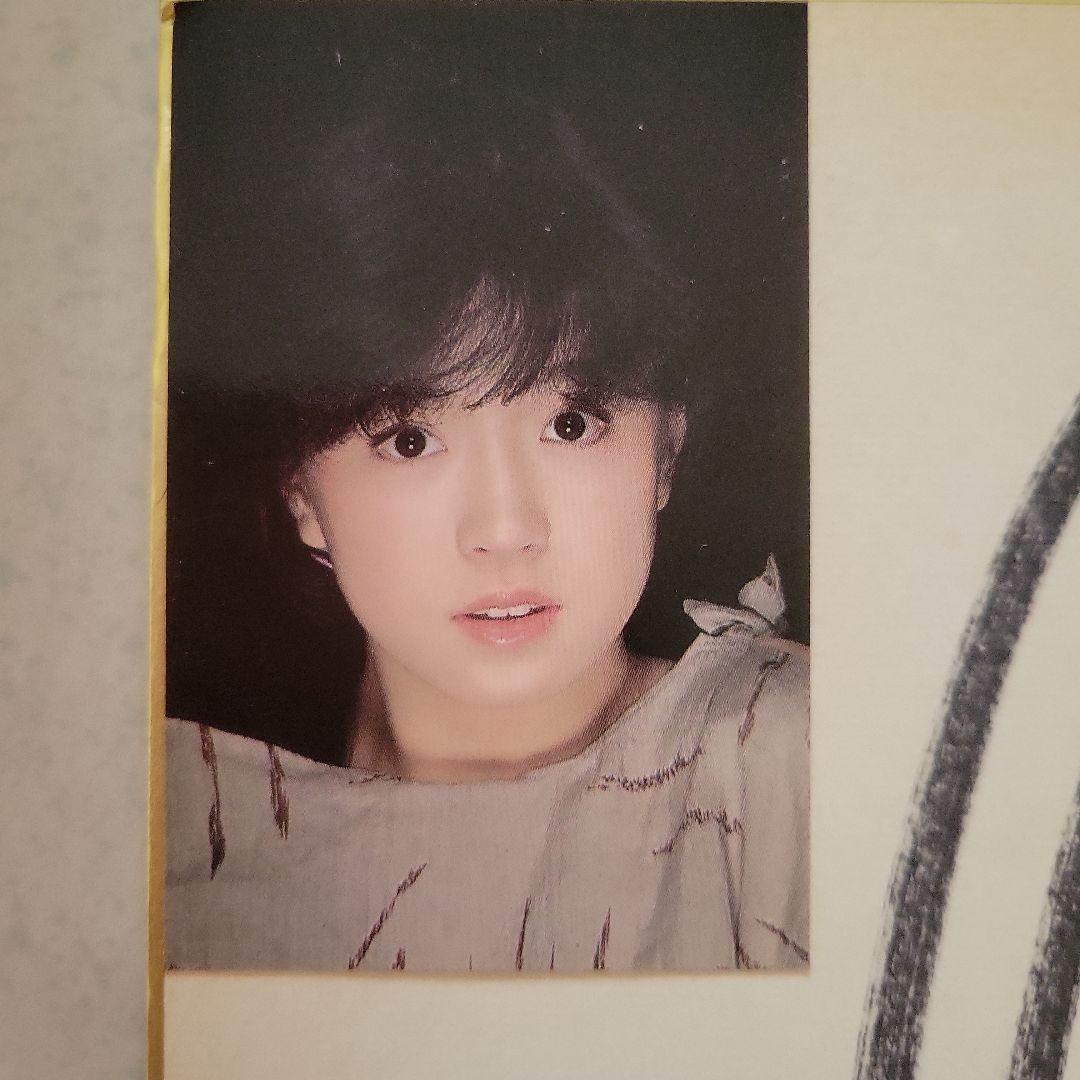 中森明菜　直筆サイン　色紙