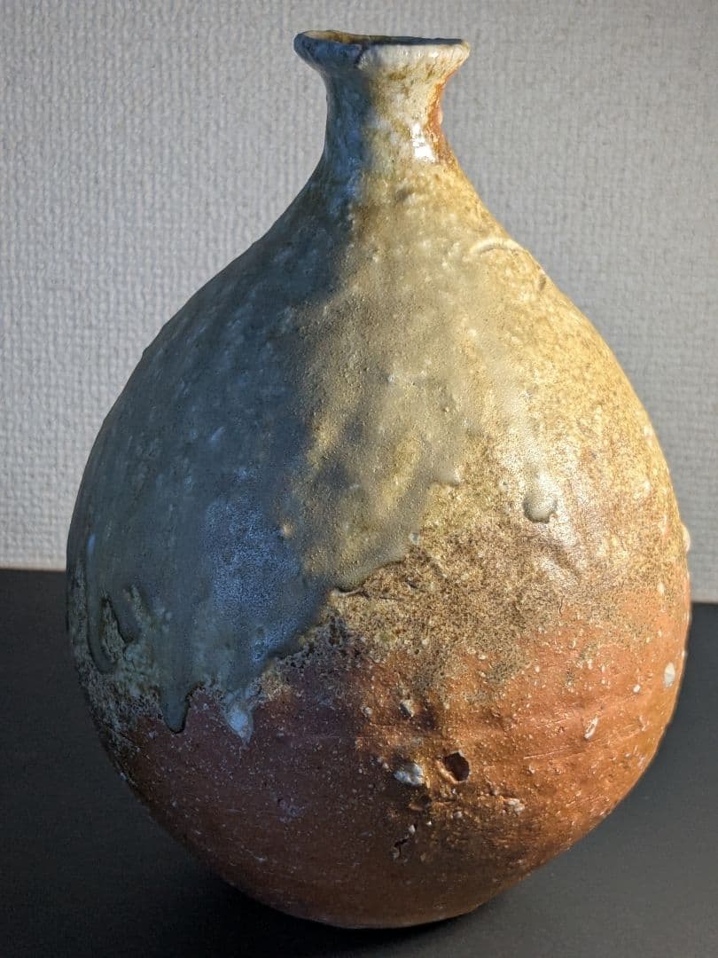 信楽焼　寺垣外窯　杉本貞光　花入　茶碗　毎日オークション出品