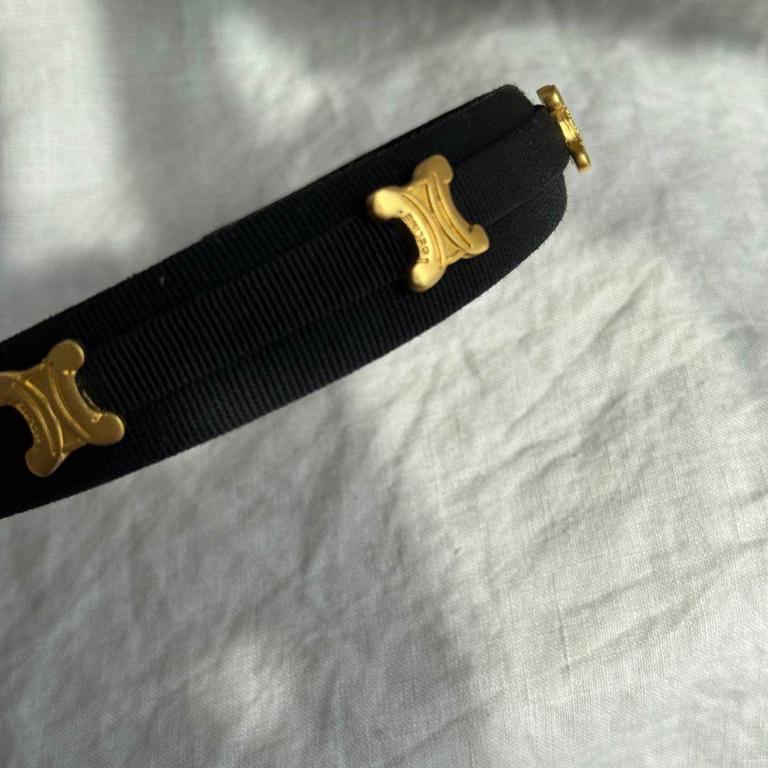 Celine セリーヌ　ヴィンテージ　トリオンフ　マカダム カチューシャ