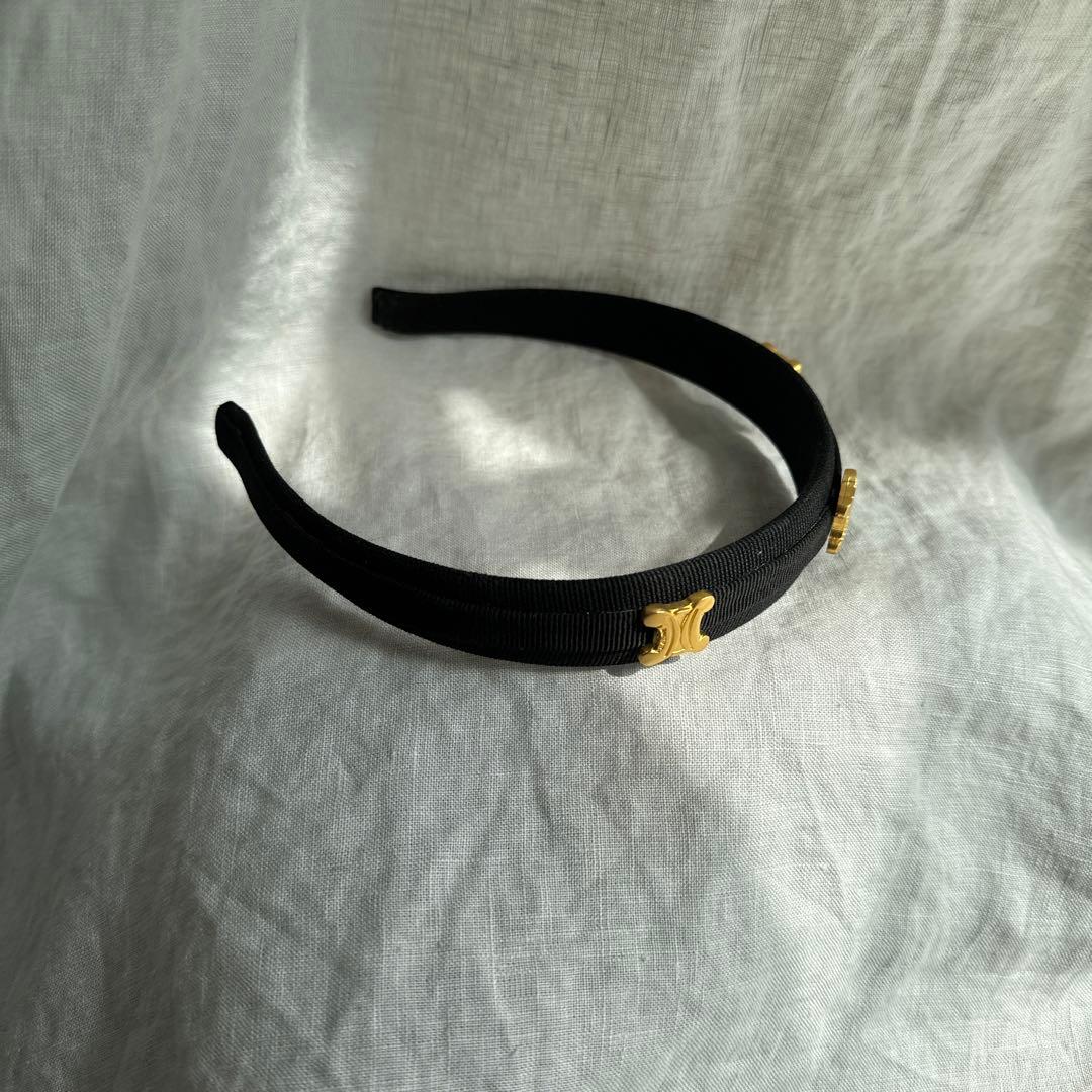 Celine セリーヌ　ヴィンテージ　トリオンフ　マカダム カチューシャ