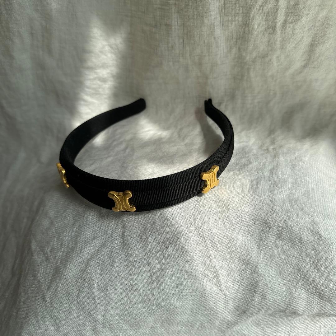 Celine セリーヌ　ヴィンテージ　トリオンフ　マカダム カチューシャ