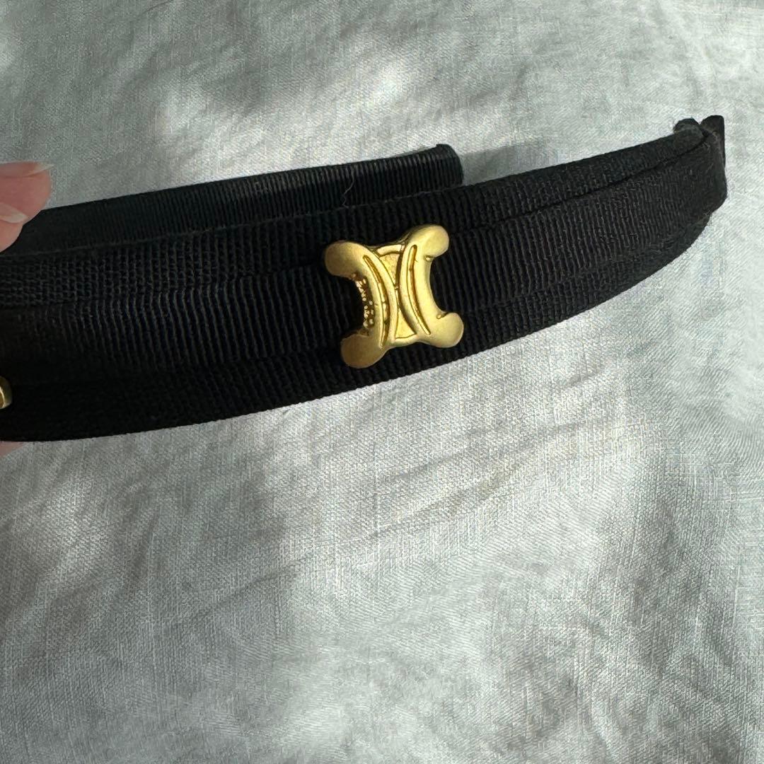 Celine セリーヌ　ヴィンテージ　トリオンフ　マカダム カチューシャ