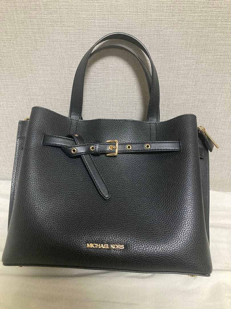 マイケルコース 2way エミリア ショルダーバッグ レザー　黒　NS