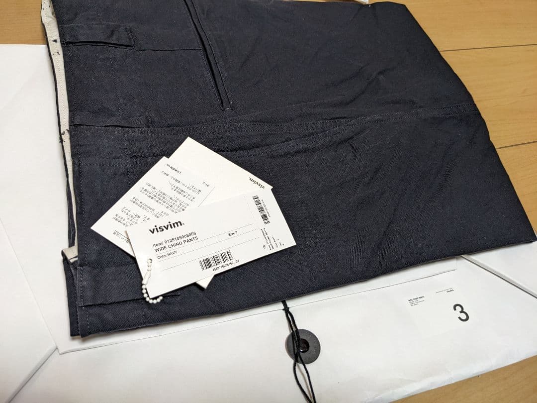 新品　visvim ワイドチノパン　ビズビム　2025SS