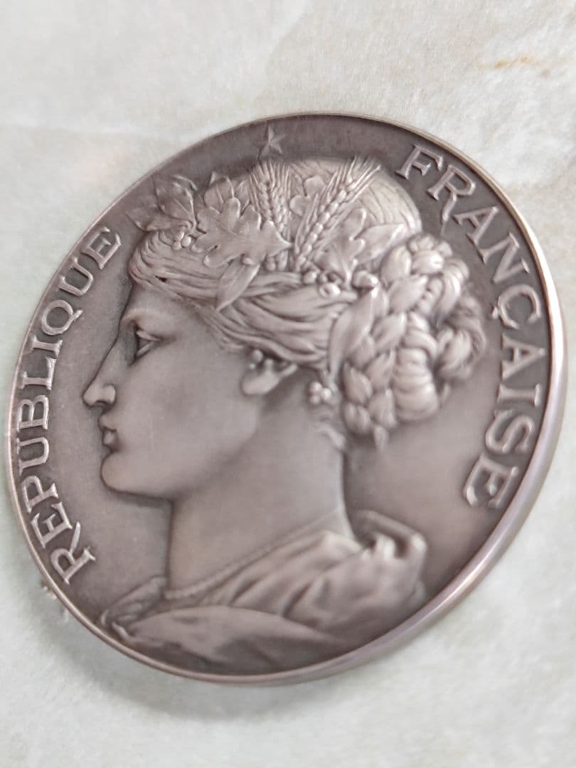 【超レア】1880's フランス マリアンヌ シルバー 銀メダル