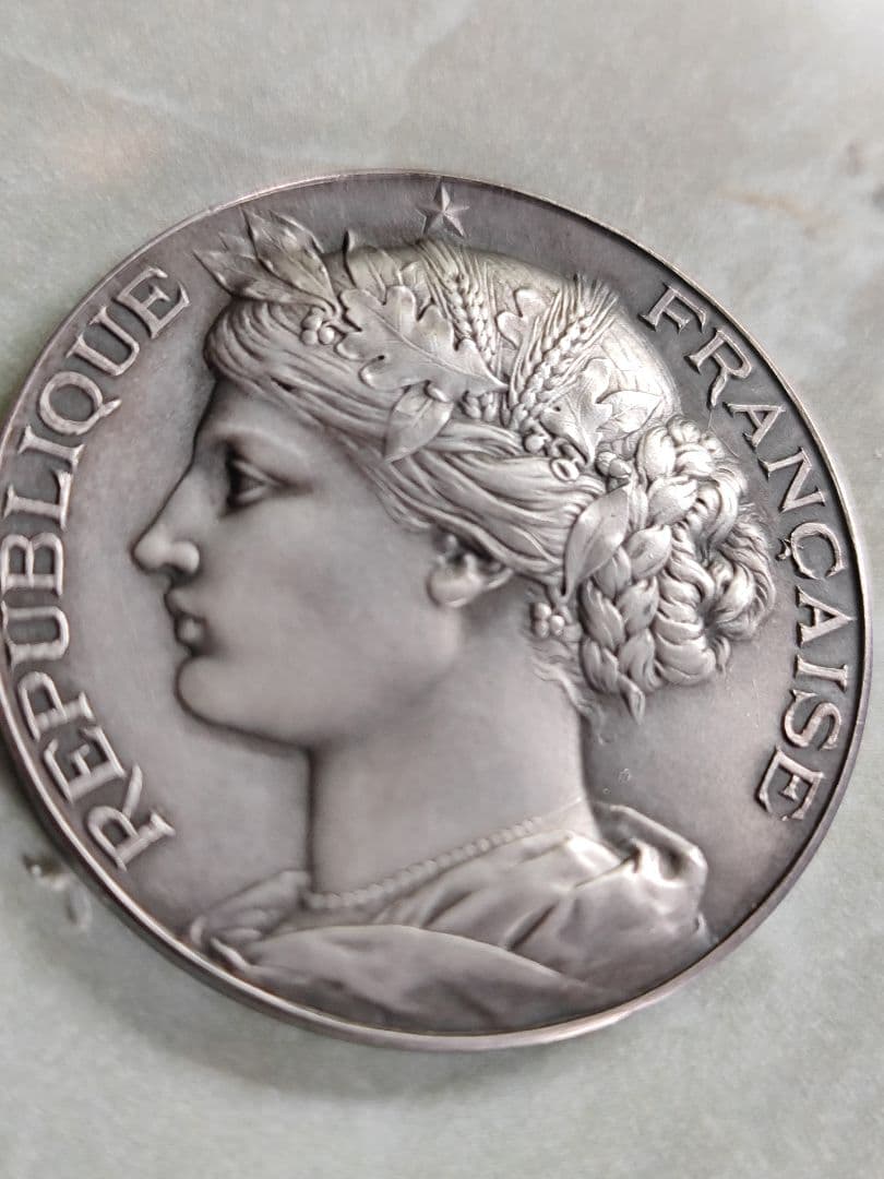 【超レア】1880's フランス マリアンヌ シルバー 銀メダル