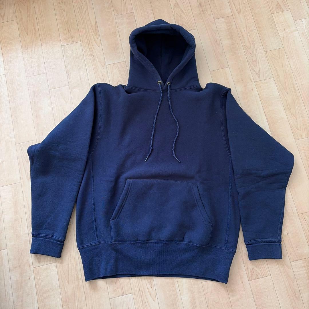 ほぼ新品　CAMBER 紺ネイビー フード付きパーカー MEDIUM