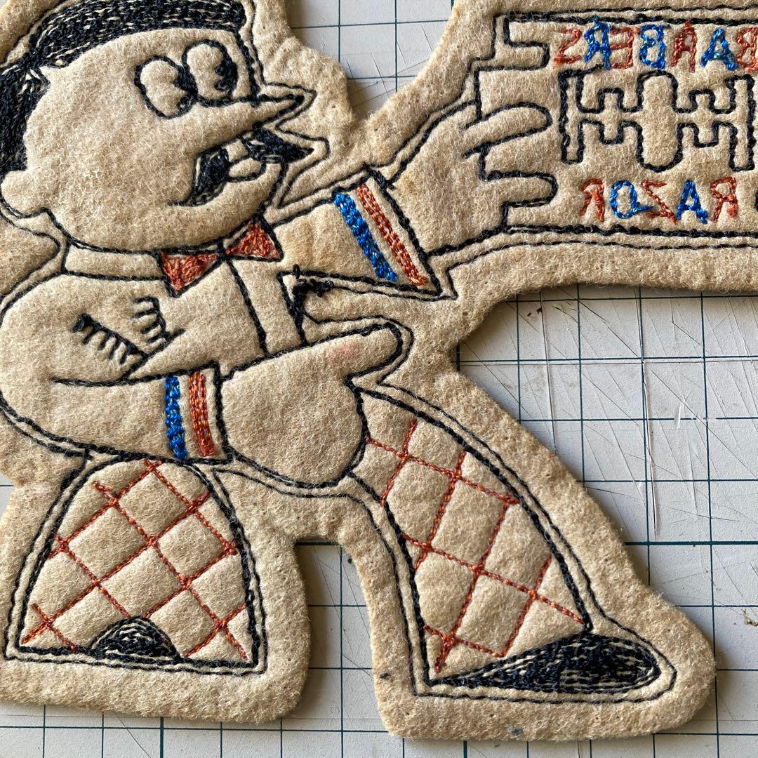 ノースノーネーム north no name フェルトパッチ　BARBERS