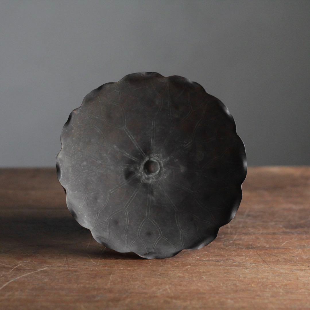 古銅 常花残欠 蓮花 仏教美術 古美術 古道具 アンティーク 江戸時代 オブジェ