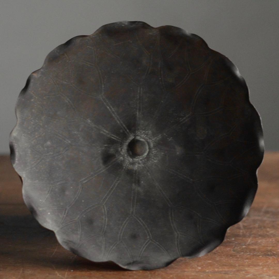 古銅 常花残欠 蓮花 仏教美術 古美術 古道具 アンティーク 江戸時代 オブジェ