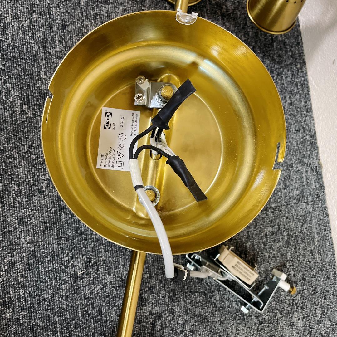 IKEA バロメーテル シーリングライト 電球 リモコン付