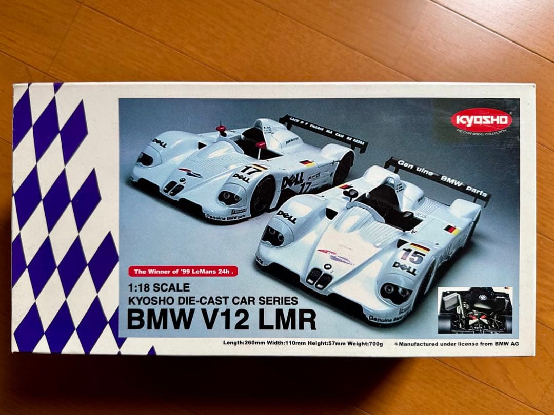 京商 1/18 BMW V12 LMR 1991年ル・マン優勝車 エンジン付き