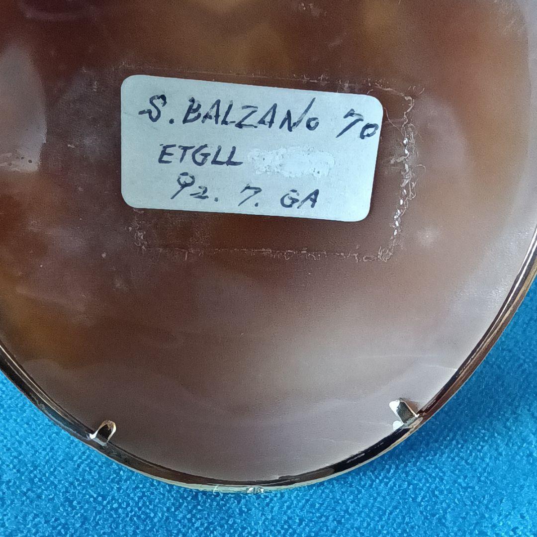 新品未使用 カメオ ペンダント ブローチ K18 鑑定済 マッシモ バルザーノ作