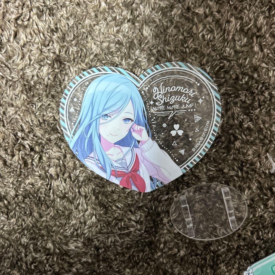 日野森雫ちゃんグッズ(ぴくりあ、色紙、バッジ、アクキー、ウエハースカード)