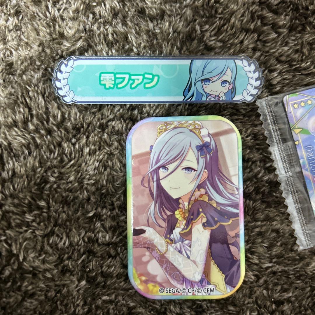 日野森雫ちゃんグッズ(ぴくりあ、色紙、バッジ、アクキー、ウエハースカード)