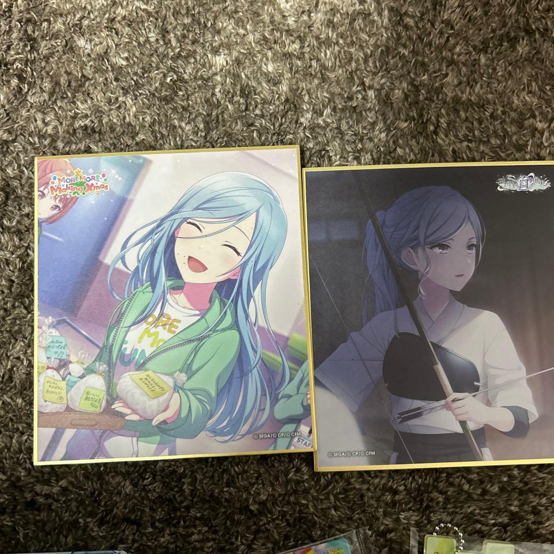 日野森雫ちゃんグッズ(ぴくりあ、色紙、バッジ、アクキー、ウエハースカード)