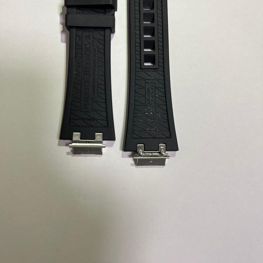 モーリスラクロア　ラバーベルト ブラック　39mm用