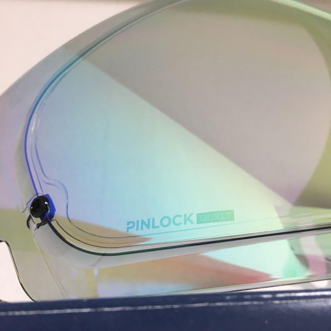 VAS-A MVミラーシールド　セミスモーク/レッド　ピンロックシート付