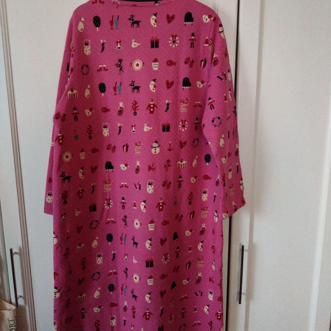 マタノアツコルームウェア　ワンピース　あったか素材　Lピンク