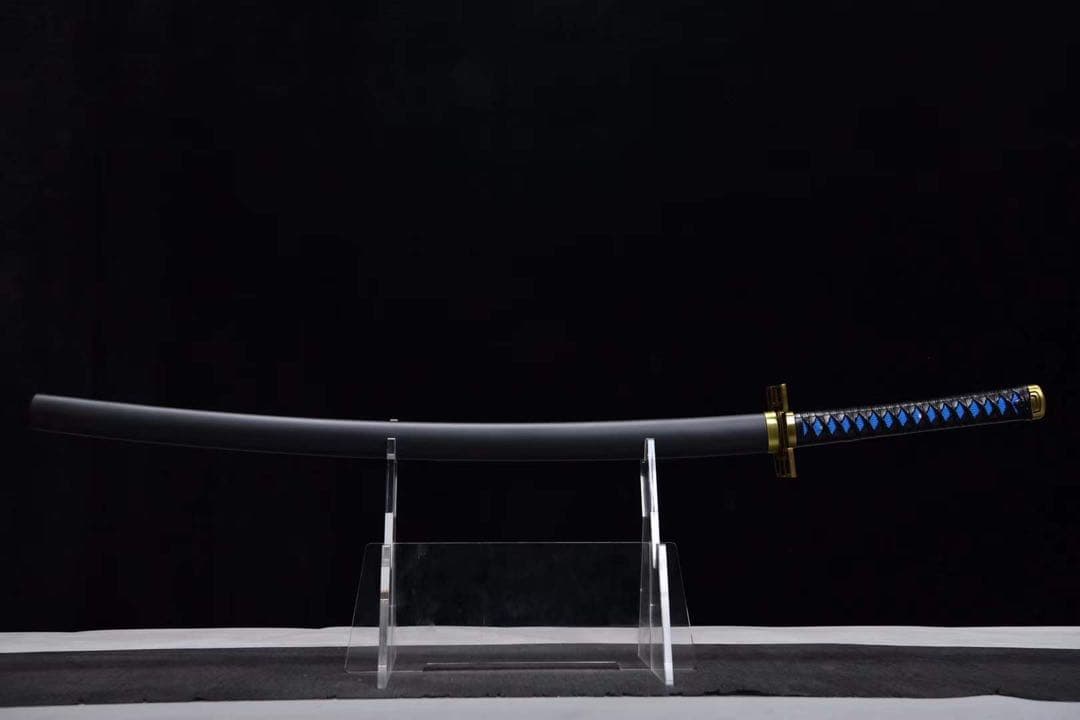 時透無一郎 本牛革柄巻 武具 鑑賞刀 居合刀 模造刀 舞踊刀 日輪刀