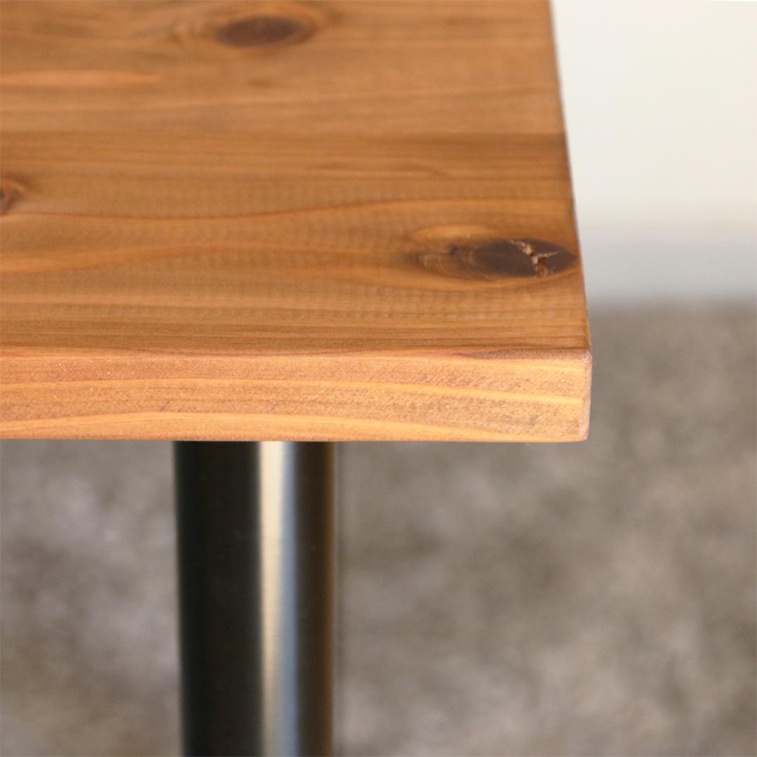 パソコンデスク 机 木製 無垢材（幅120×奥行70×厚さ2.5）