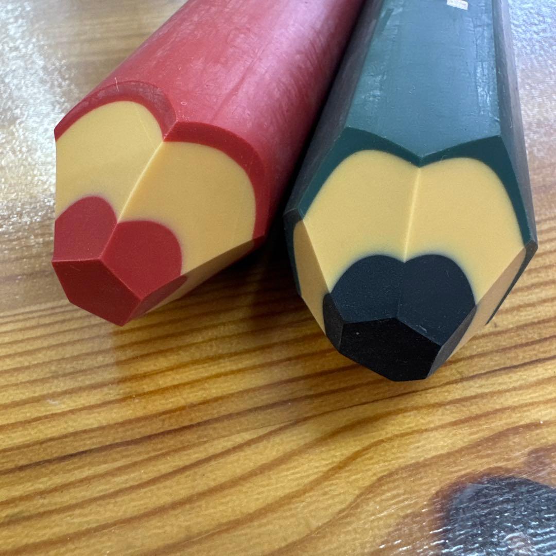 三菱鉛筆　鉛筆型巨大消しゴム　未使用2本セット昭和レトロ