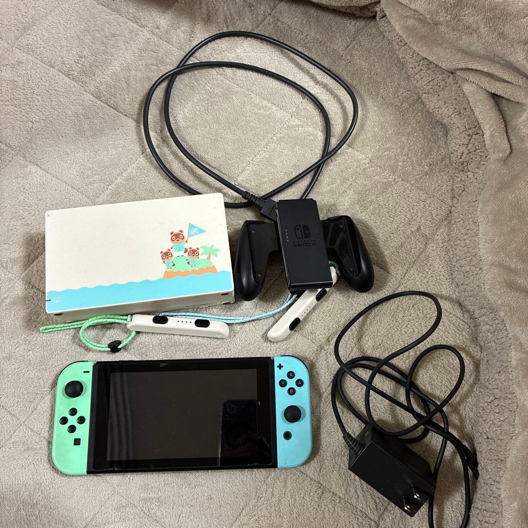 Nintendo Switch 本体 水色/黒 ドック付き