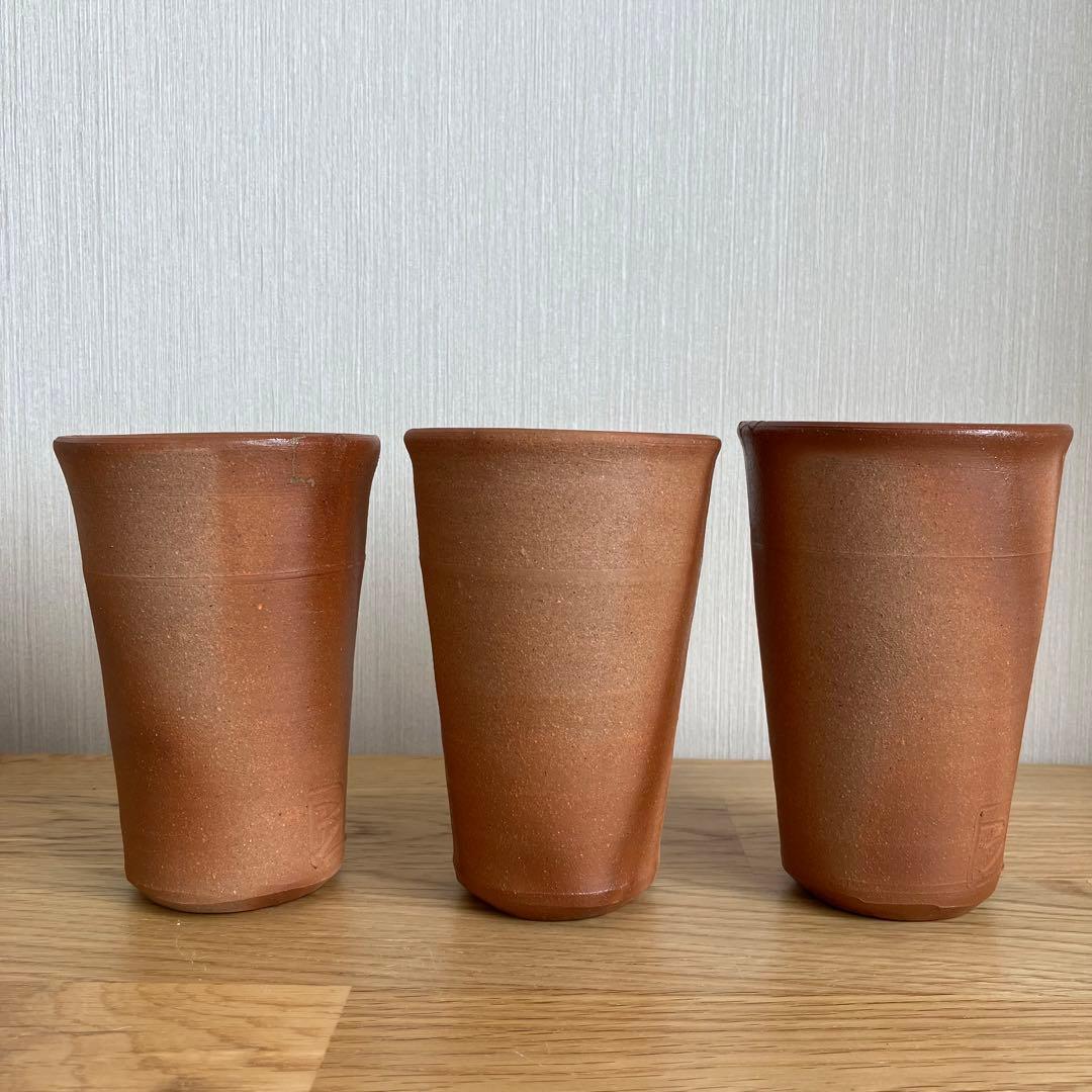 備前焼　緋襷　ビアマッグ　フリーカップ