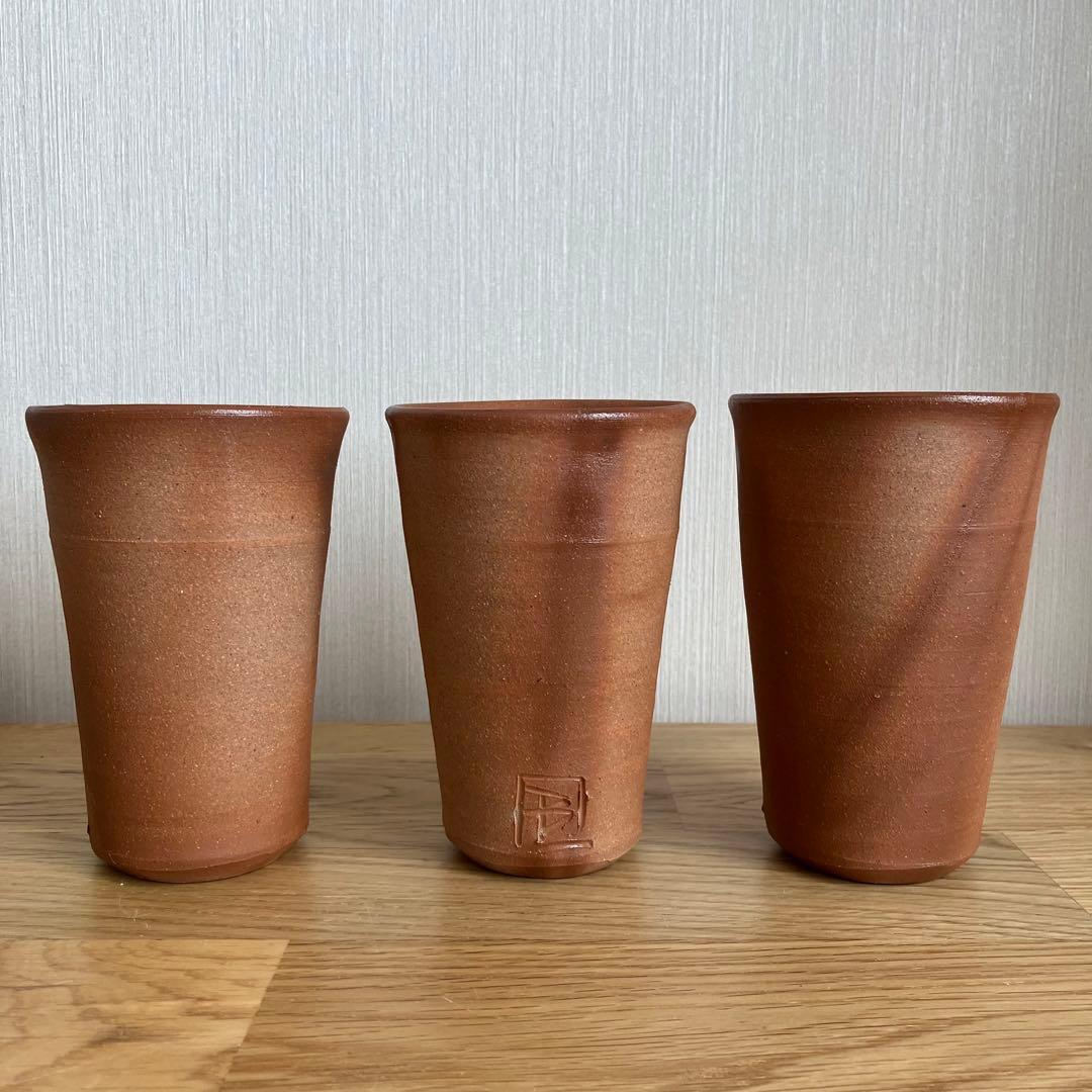 備前焼　緋襷　ビアマッグ　フリーカップ