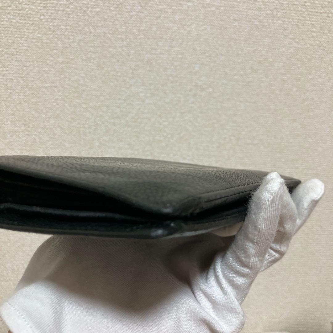 ✨本物鑑定済✨CHANEL キャビアスキン　ココマーク　二つ折り　長財布　黒