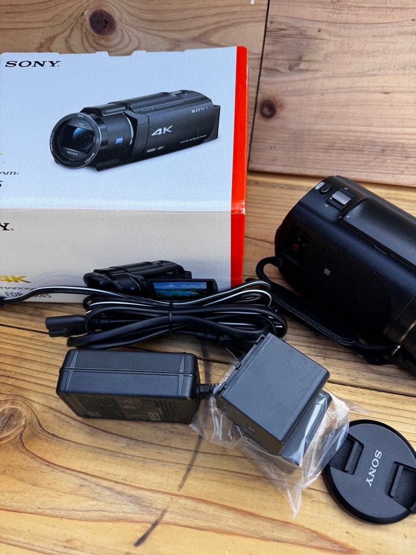 【ジャンク品】SONY FDR-AX45 本体＋純正バッテリー2個付き