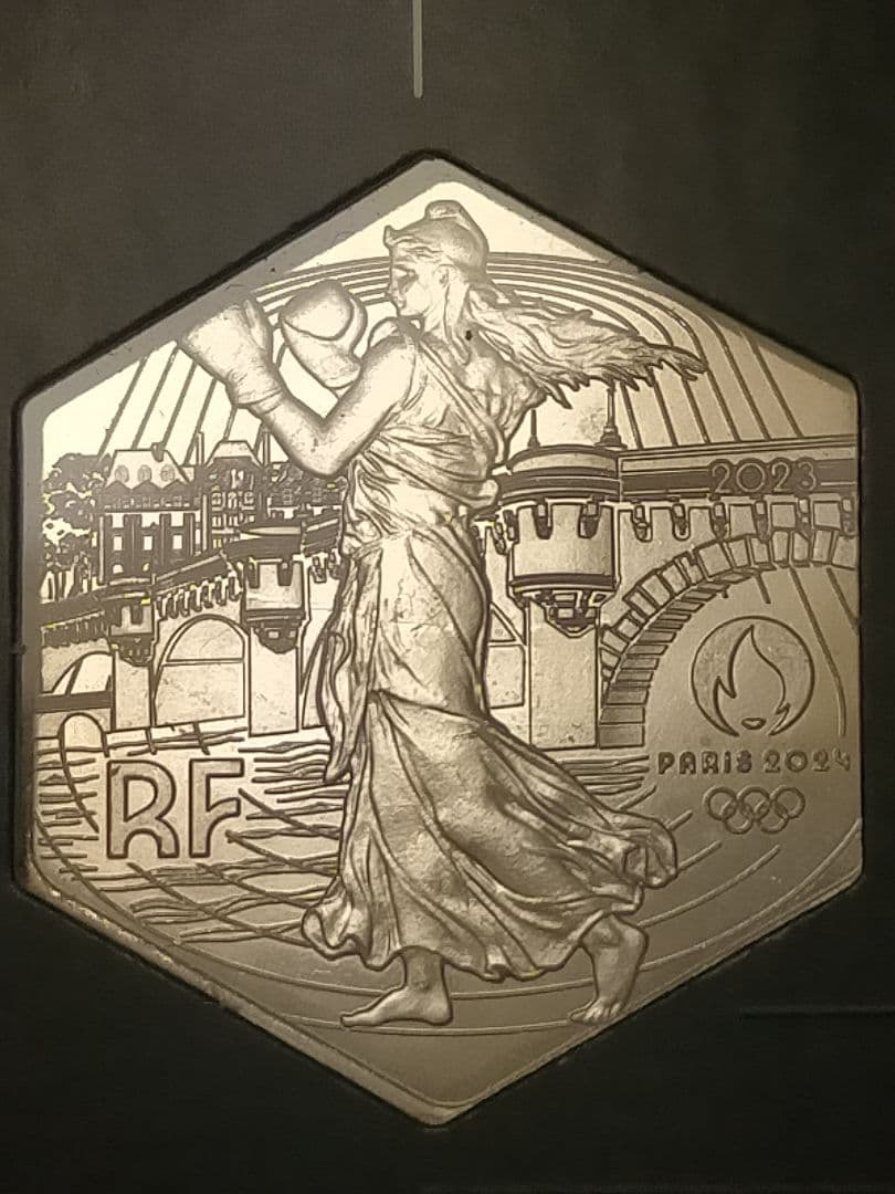 ☆仏⑤。フランス・パリ2024オリンピック大会「第3次発行」記念銀貨。