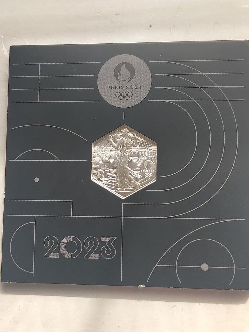 ☆仏⑤。フランス・パリ2024オリンピック大会「第3次発行」記念銀貨。