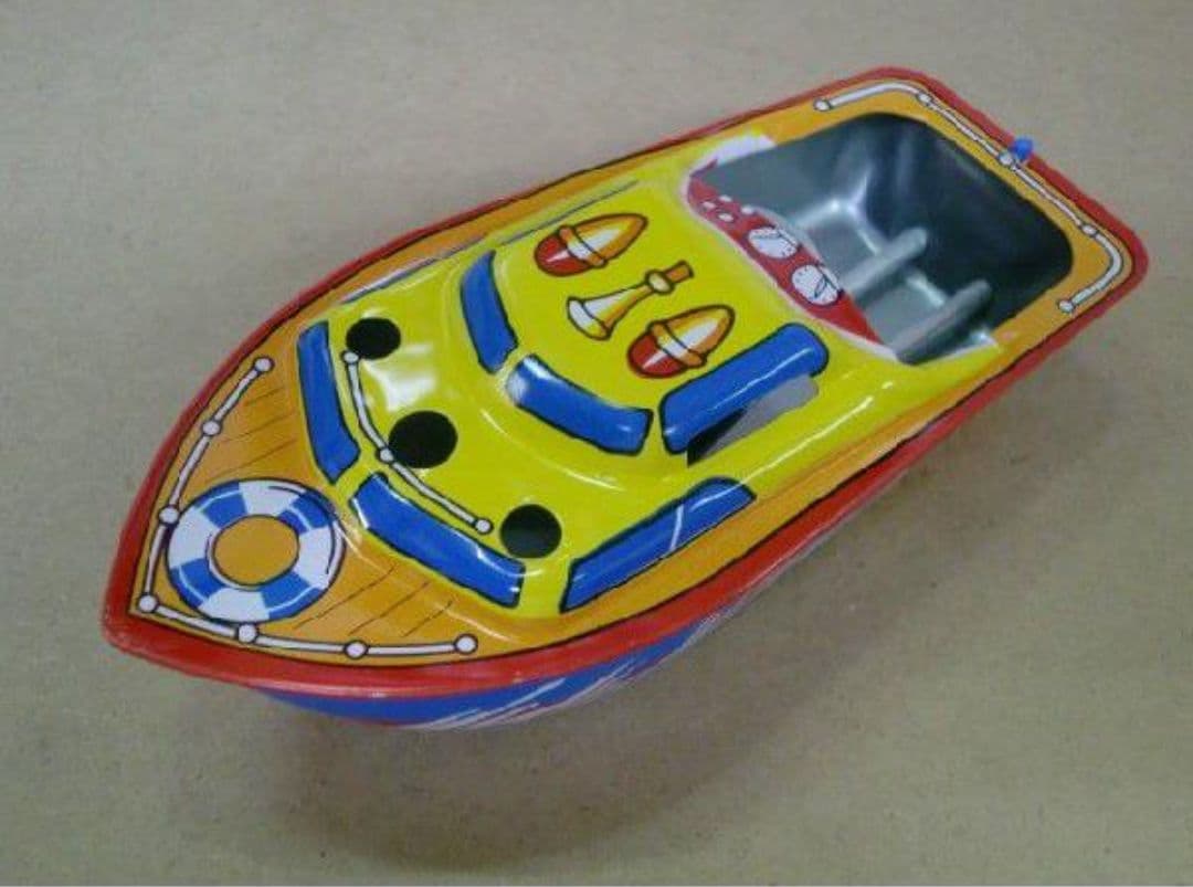 ブリキのポンポン船二個セット
