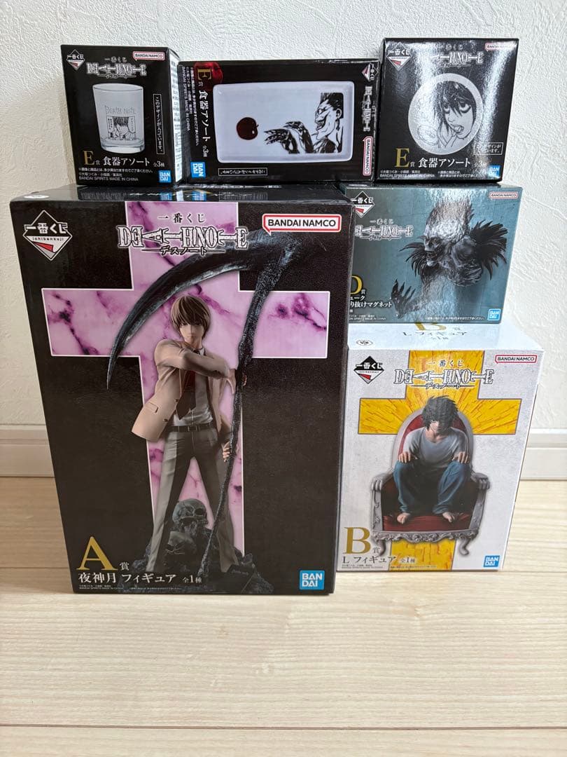 DETHNOTE　デスノート　A賞　夜神月　B賞　Lフィギュア　D賞E賞