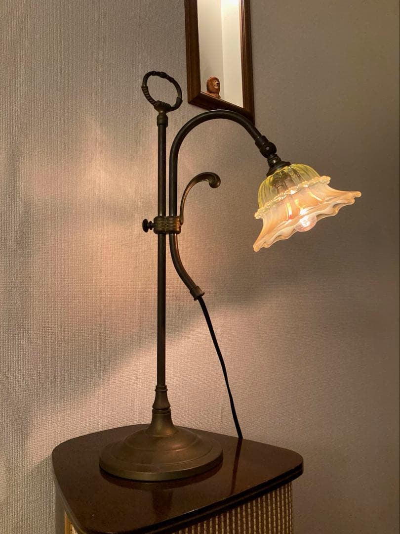 ヴァセリンガラス　【John Walsh】　シェードとランプスタンド　☆専用☆