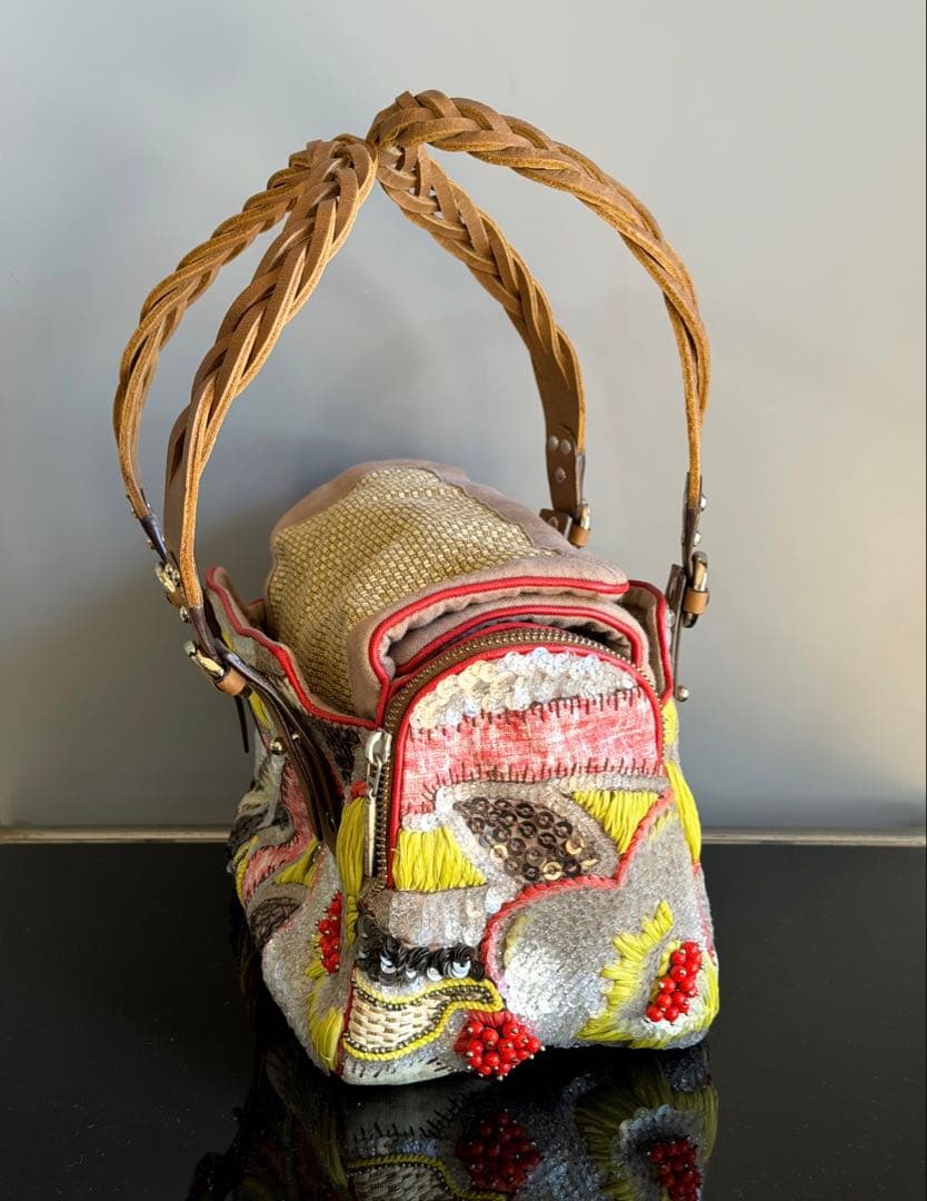 未使用　JAMIN PUECH ジャマンピュエッシュ　ビーズ　ショルダー　タグ有